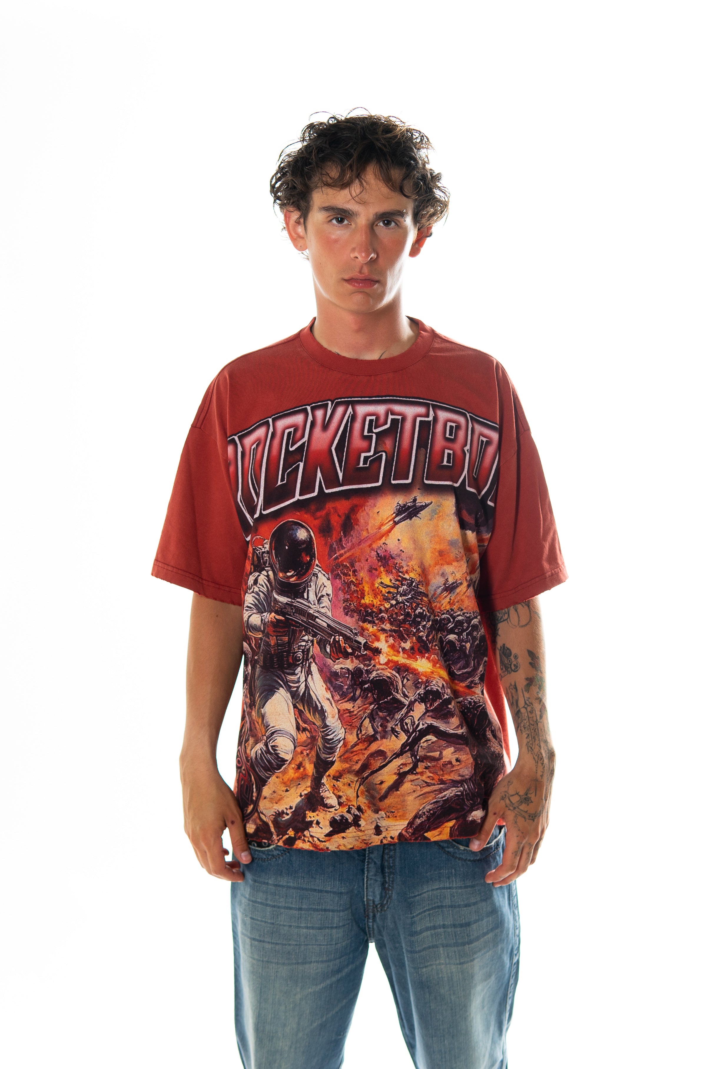 1 Man Army Tee (Burgundy)