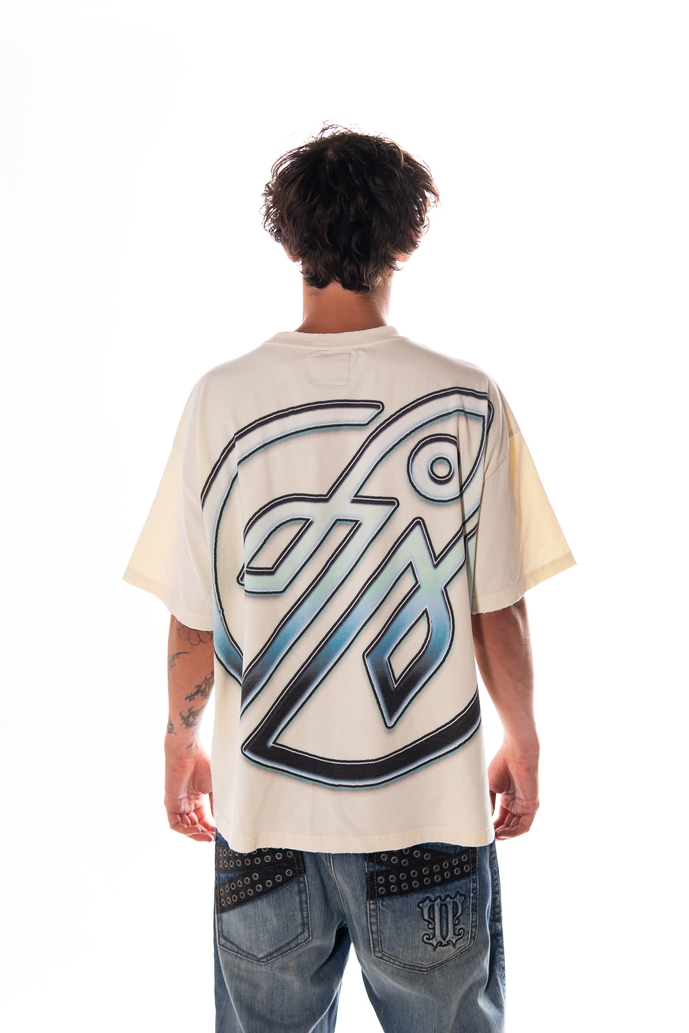 Watch Your Back Tee (Cream)