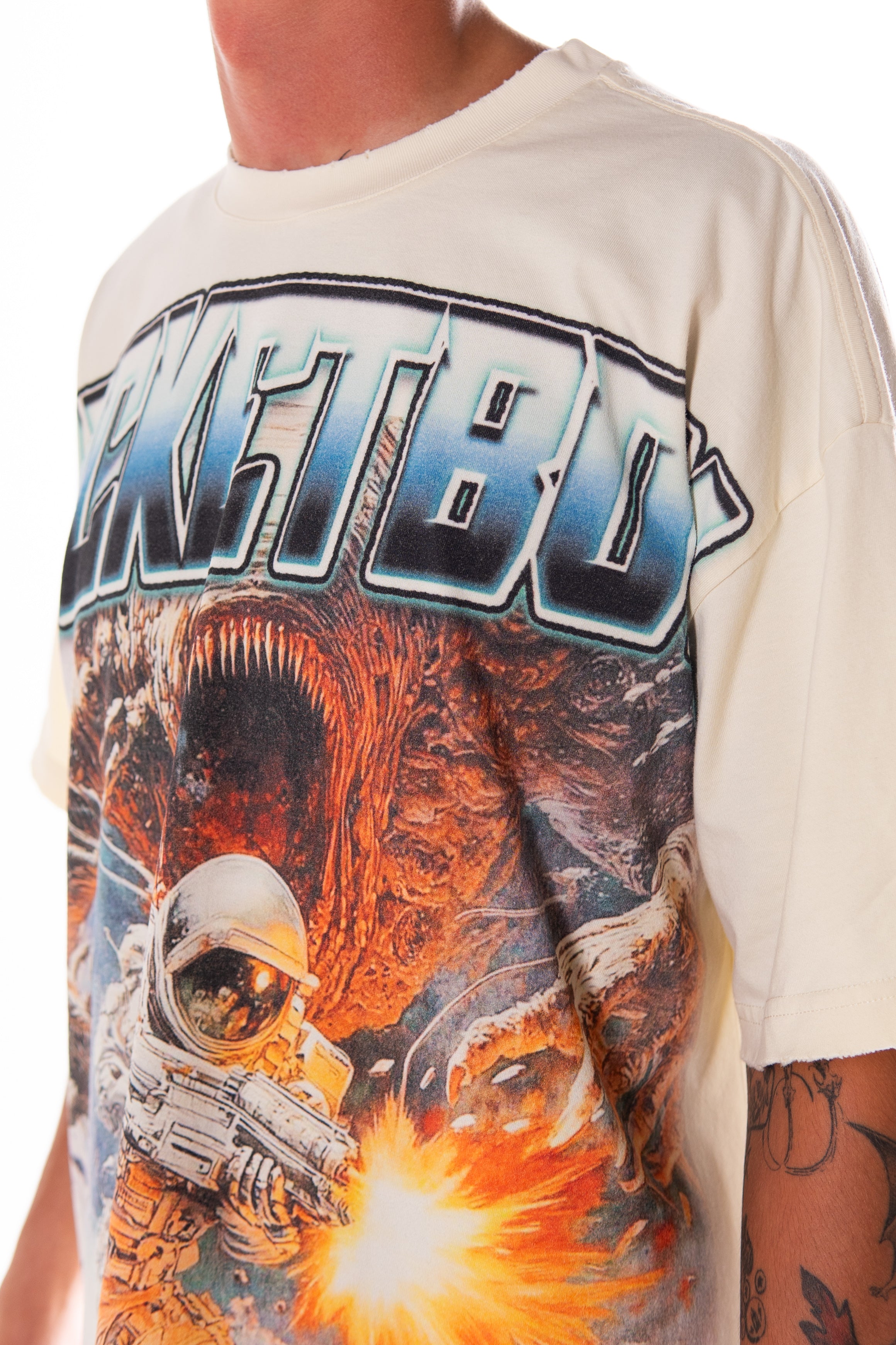 Watch Your Back Tee (Cream)