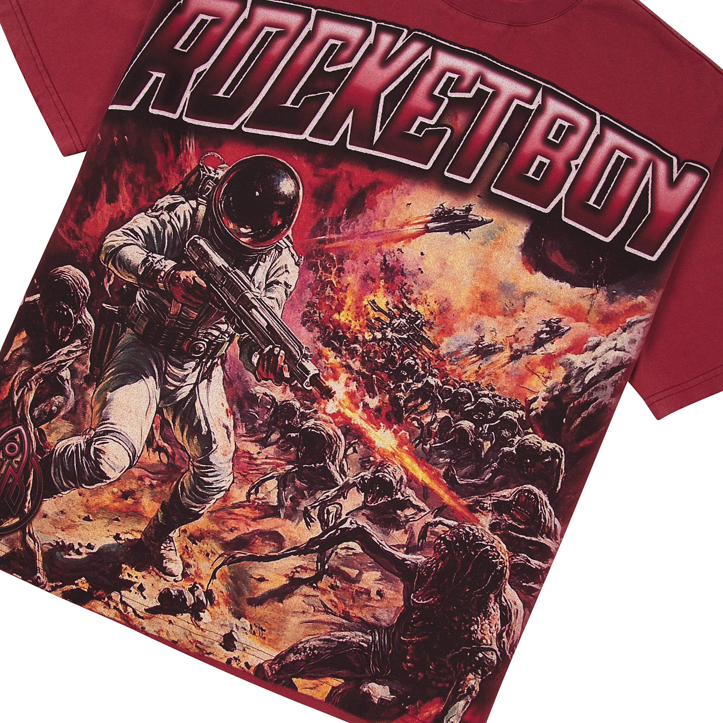 1 Man Army Tee (Burgundy)