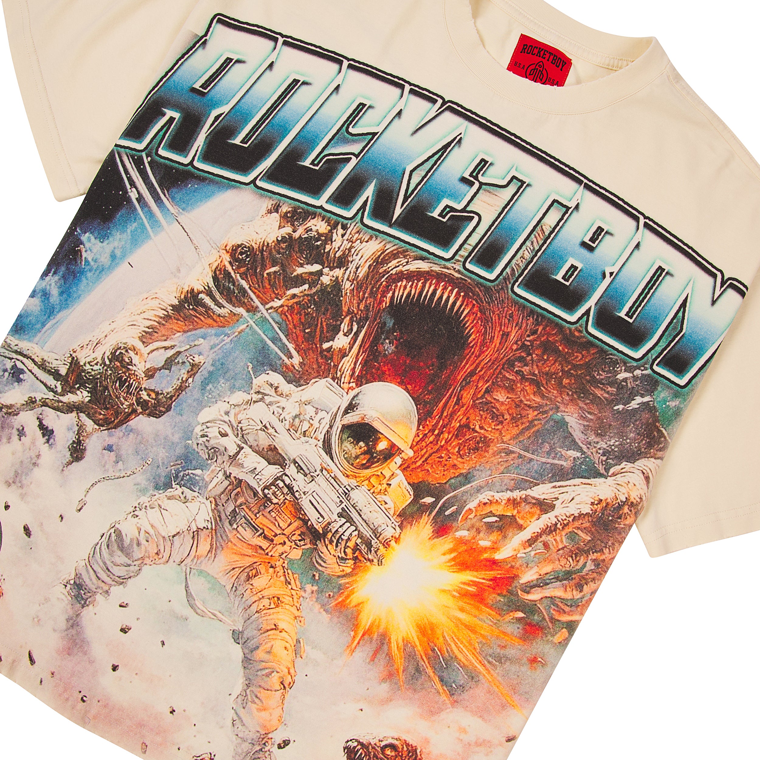 Watch Your Back Tee (Cream)